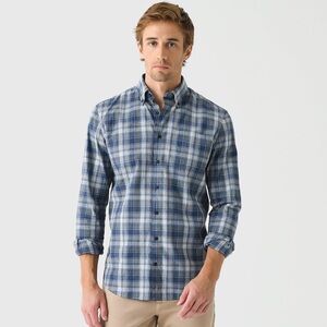 JOHNNIE-O Men's Benjamin Button-Down Shirt in Size M Color Heather Gray